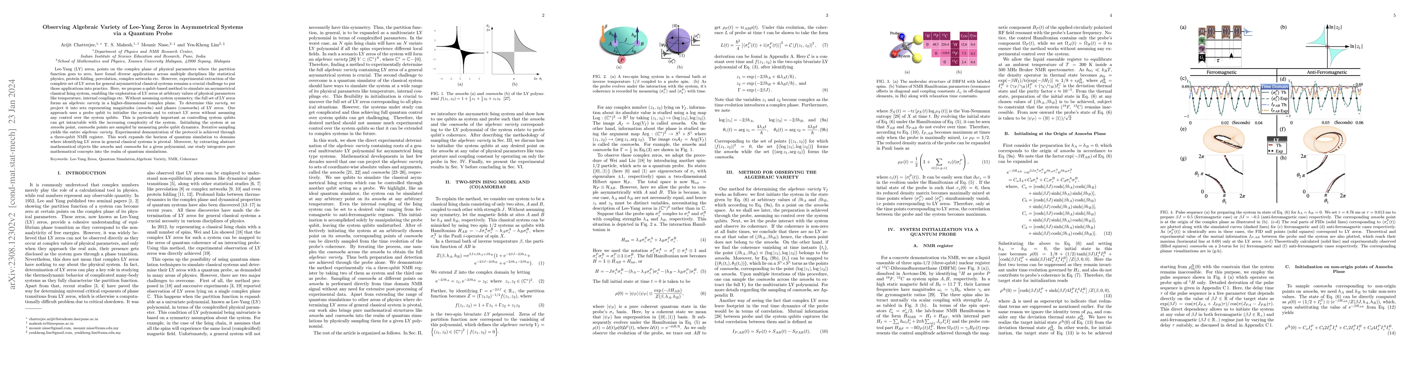 Thumbnail for Observing Algebraic Variety of Lee-Yang Zeros in Asymmetrical Systems
  via a Quantum Probe