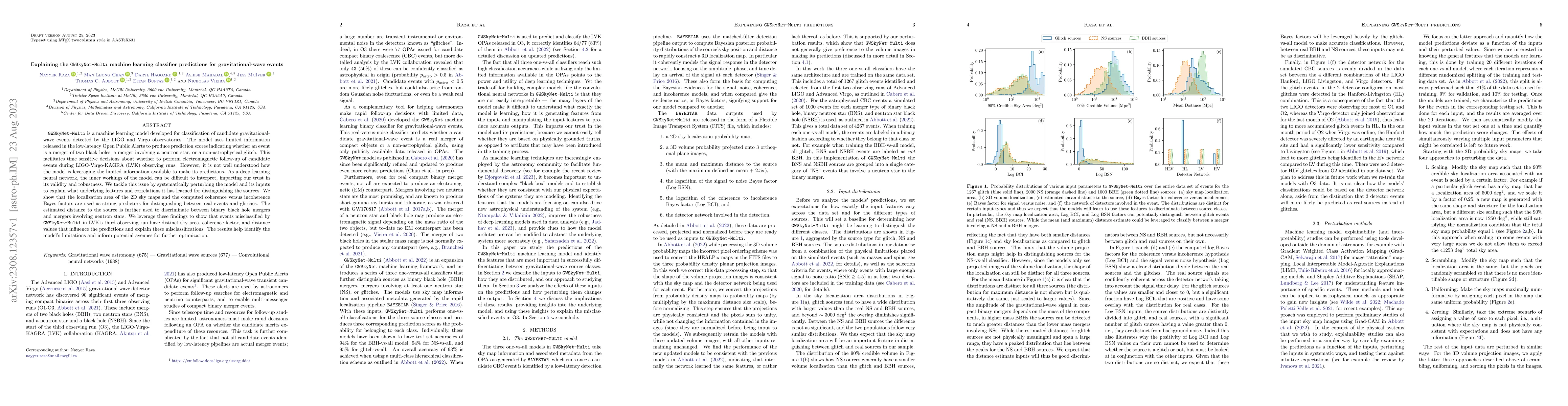 Thumbnail for Explaining the GWSkyNet-Multi machine learning classifier predictions
  for gravitational-wave events