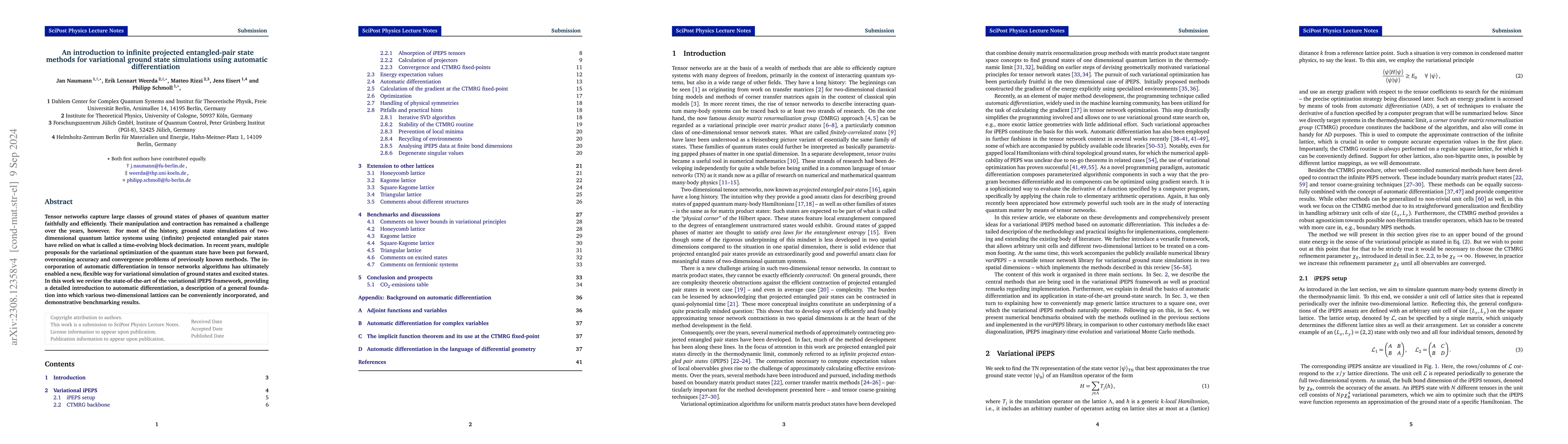 Thumbnail for An introduction to infinite projected entangled-pair state methods for
  variational ground state simulations using automatic differentiation