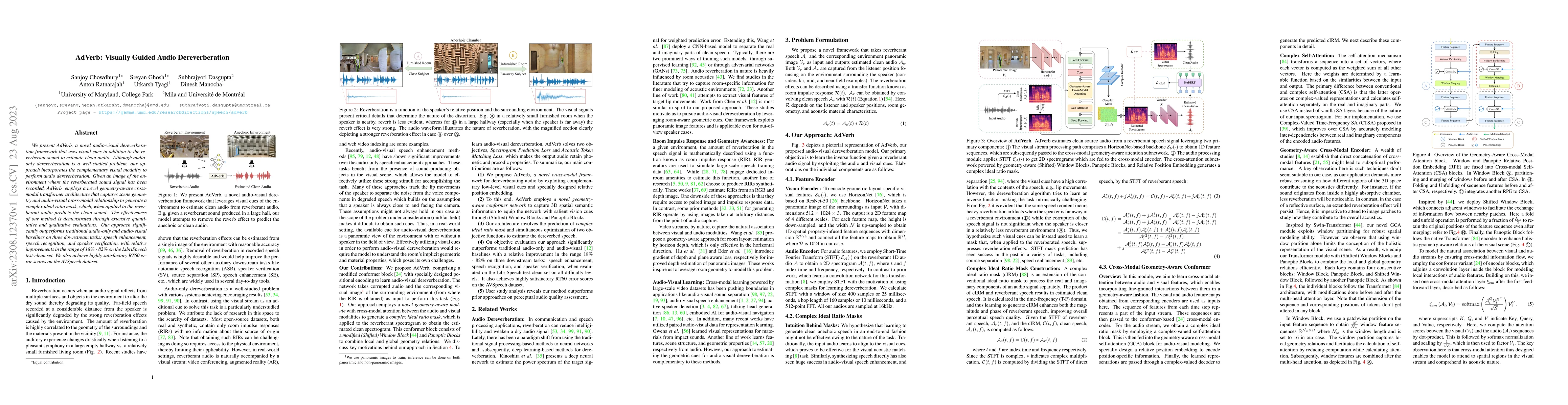 Thumbnail for AdVerb: Visually Guided Audio Dereverberation