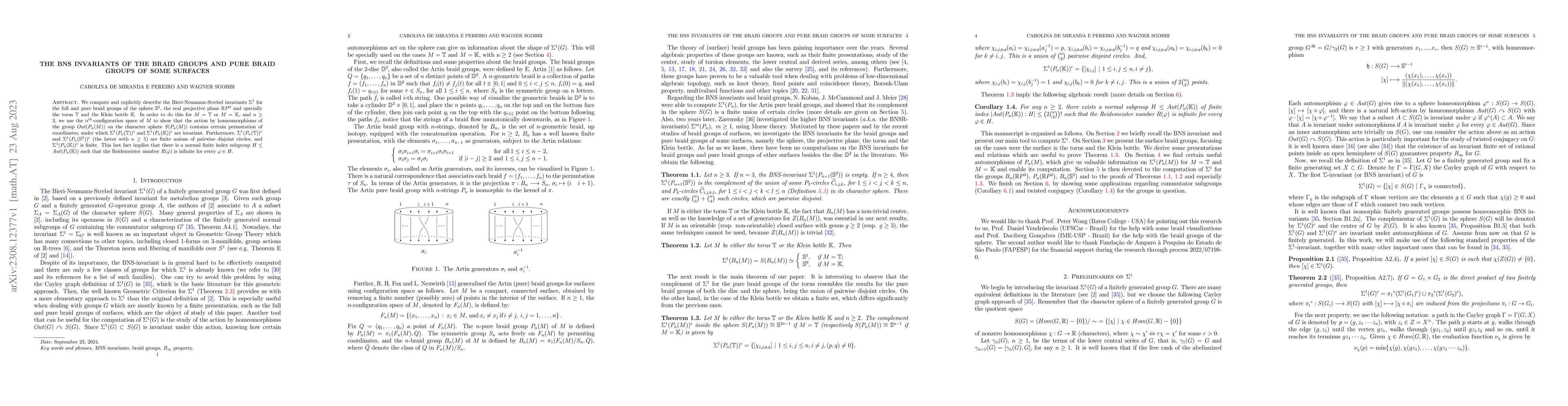 Thumbnail for The BNS invariants of the braid groups and pure braid groups of some
  surfaces