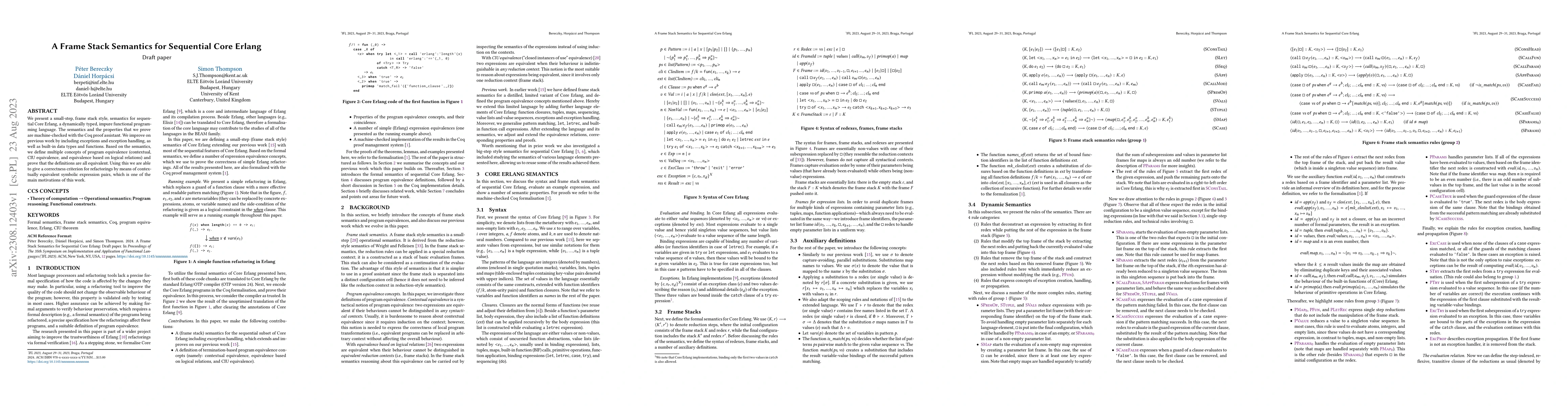 Thumbnail for A Frame Stack Semantics for Sequential Core Erlang