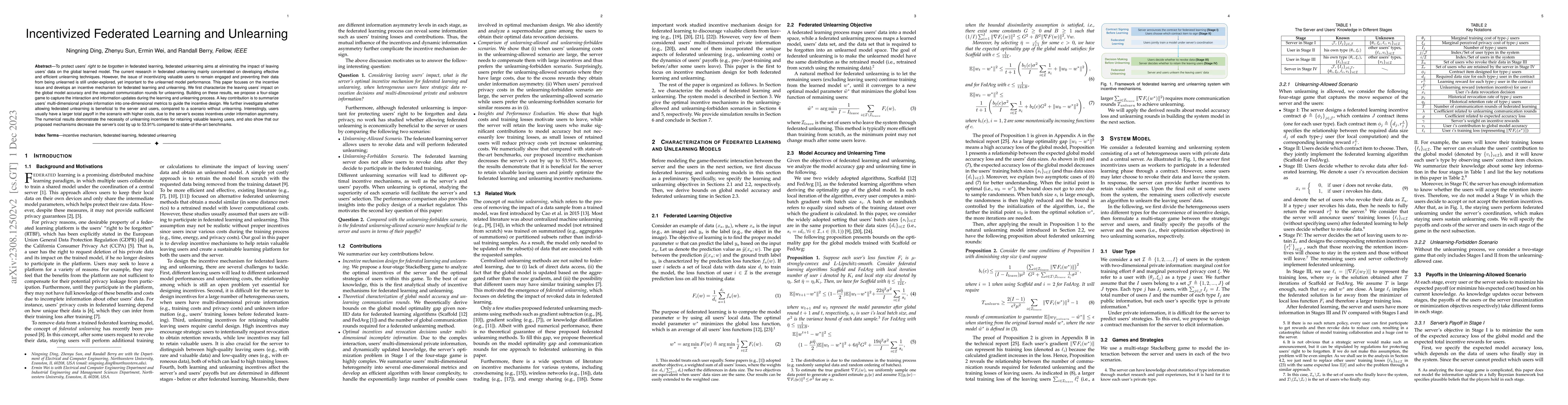 Thumbnail for Incentivized Federated Learning and Unlearning