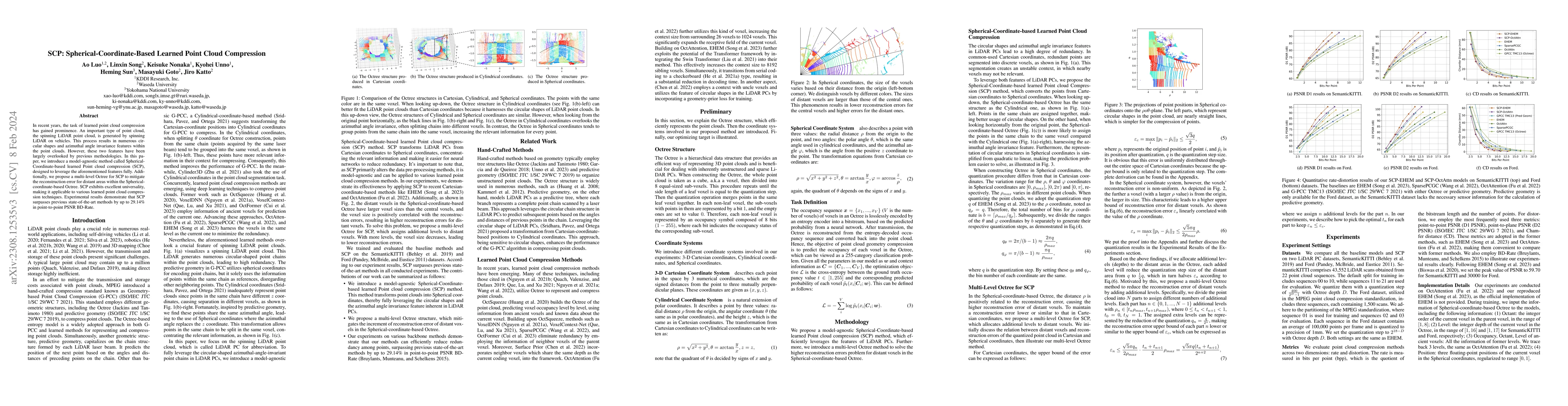 Thumbnail for SCP: Spherical-Coordinate-based Learned Point Cloud Compression