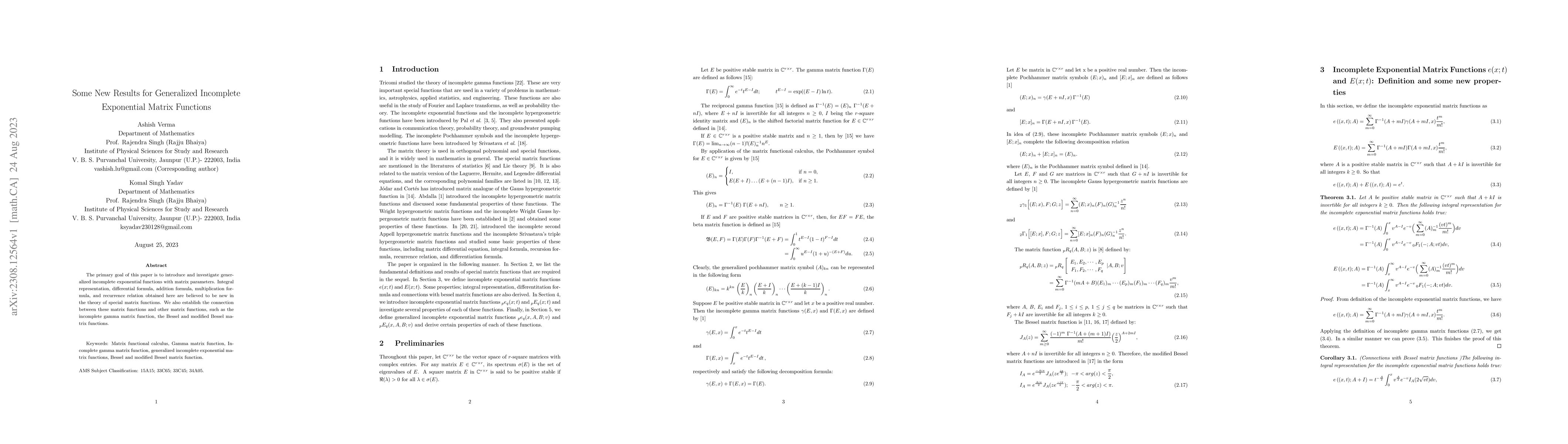 Thumbnail for Some New Results for Generalized Incomplete Exponential Matrix Functions