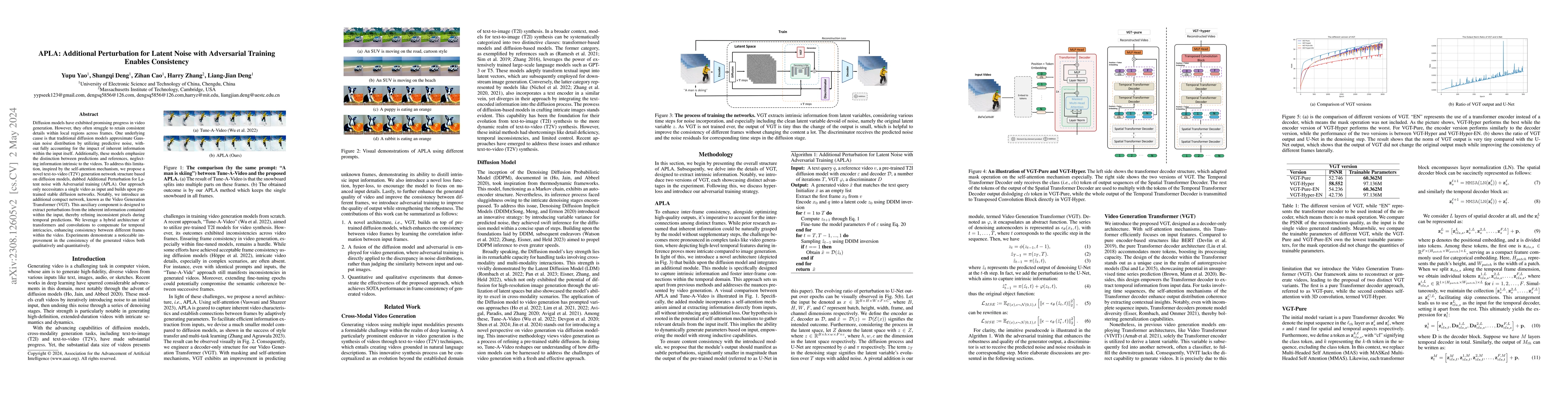 Thumbnail for APLA: Additional Perturbation for Latent Noise with Adversarial Training
  Enables Consistency