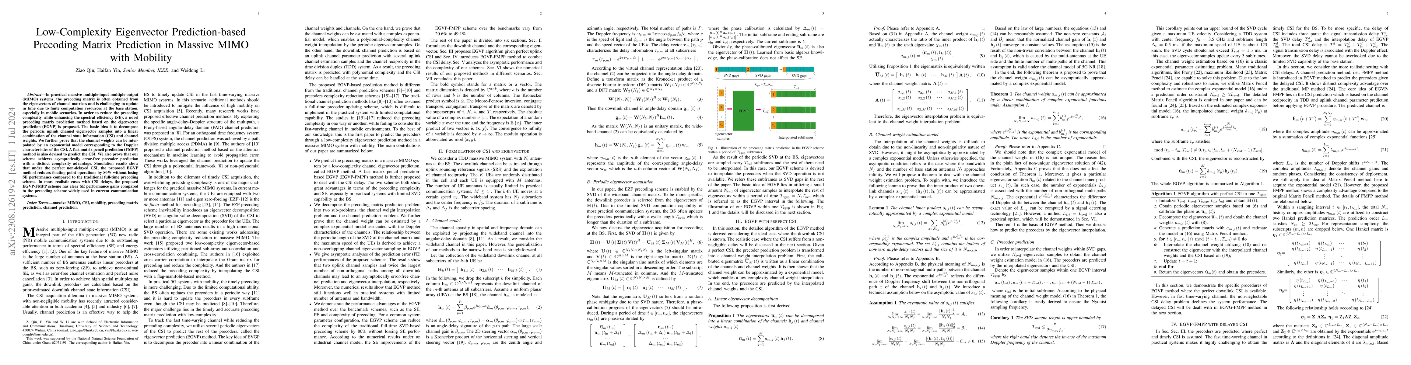 Thumbnail for Low-complexity eigenvector prediction-based precoding matrix prediction
  in massive MIMO with mobility
