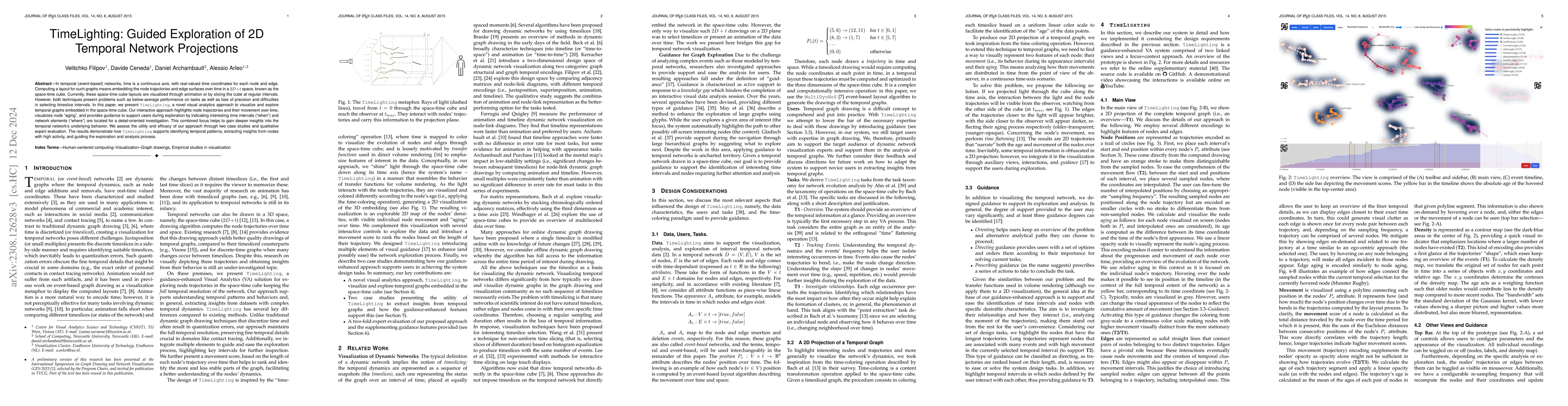 Thumbnail for TimeLighting: Guidance-enhanced Exploration of 2D Projections of
  Temporal Graphs