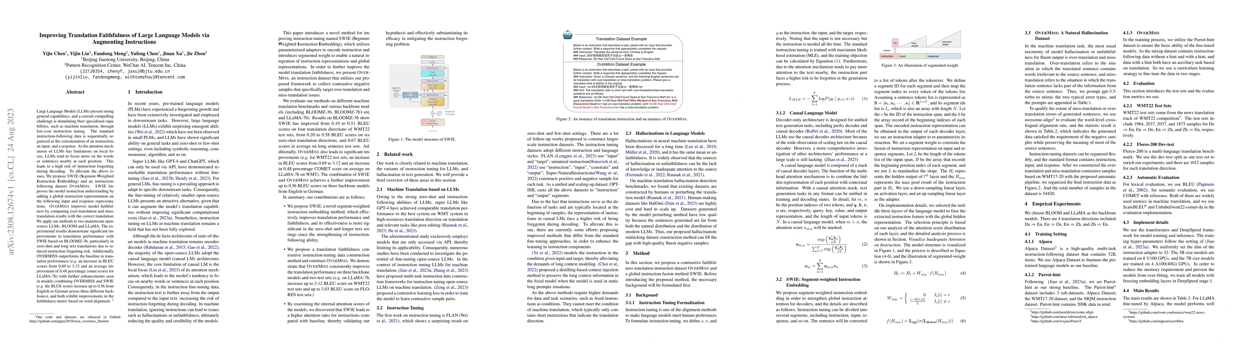 Thumbnail for Improving Translation Faithfulness of Large Language Models via
  Augmenting Instructions