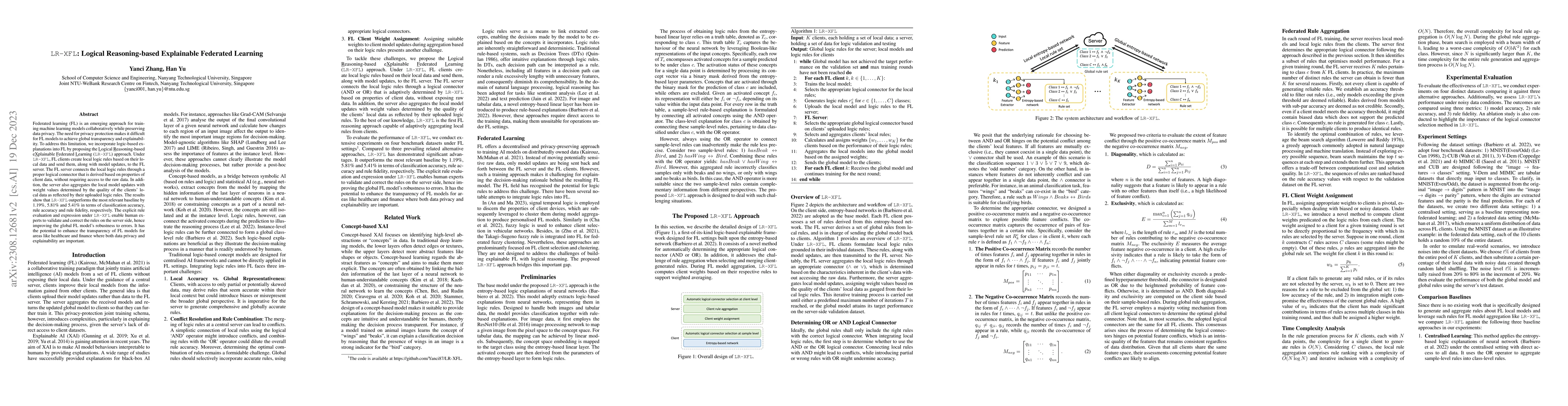 Thumbnail for LR-XFL: Logical Reasoning-based Explainable Federated Learning