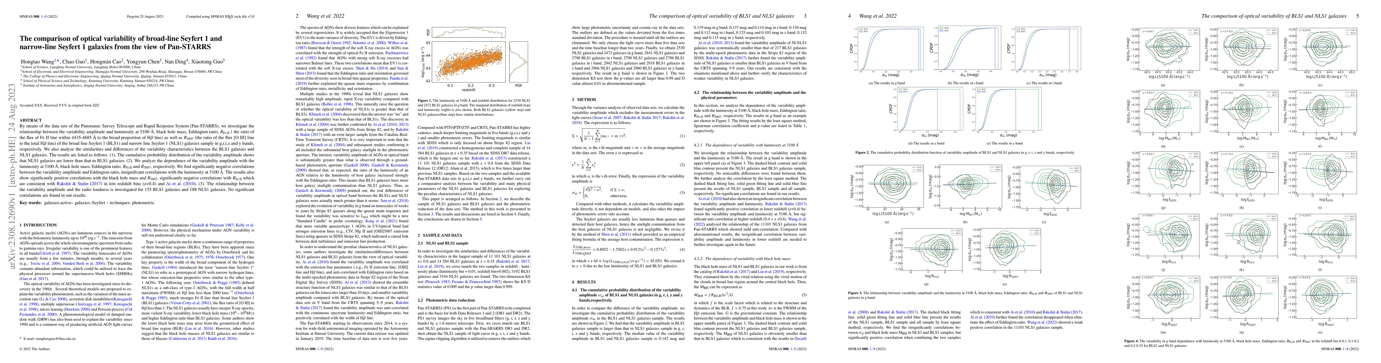 Thumbnail for The comparison of optical variability of broad-line Seyfert 1 and
  narrow-line Seyfert 1 galaxies from the view of Pan-STARRS