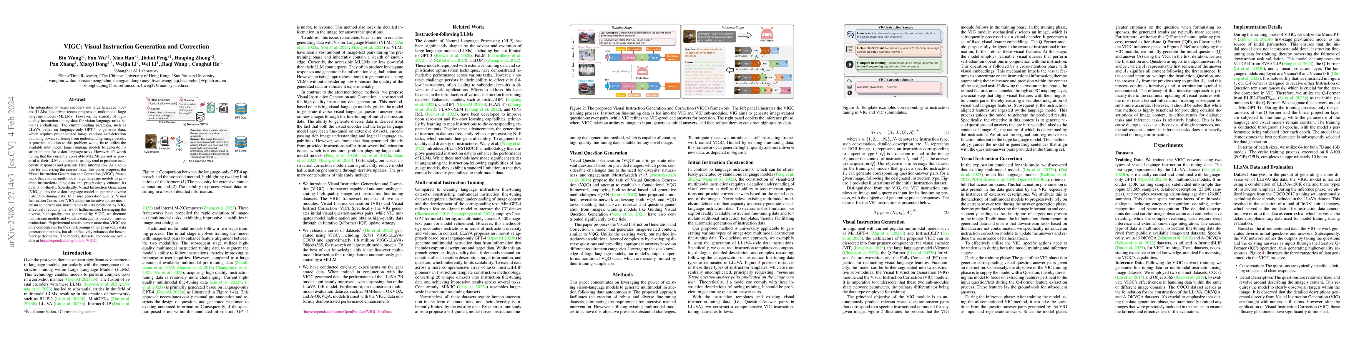 Thumbnail for VIGC: Visual Instruction Generation and Correction