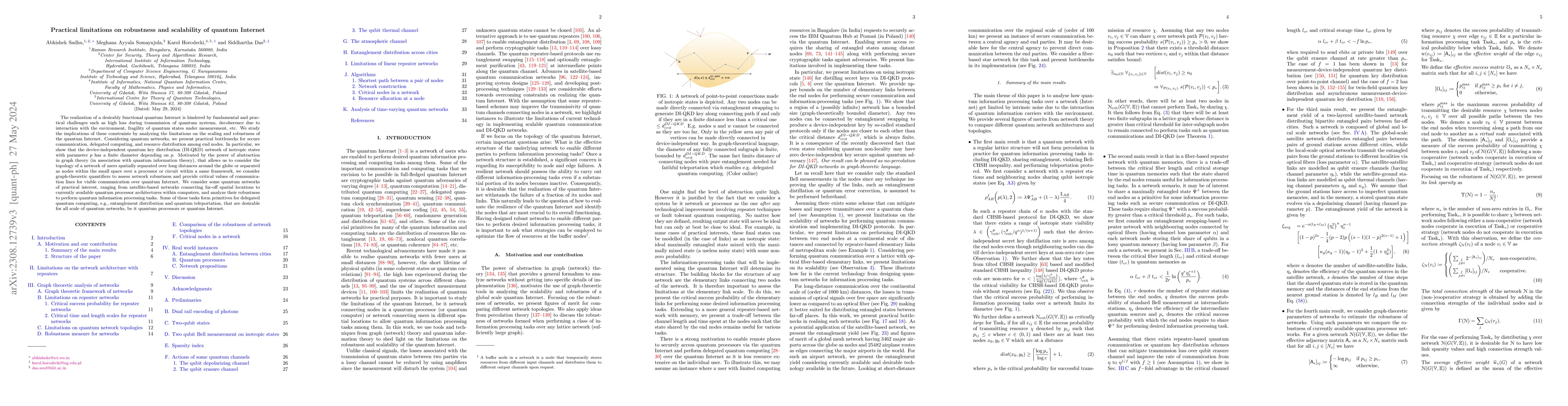Thumbnail for Practical limitations on robustness and scalability of quantum Internet