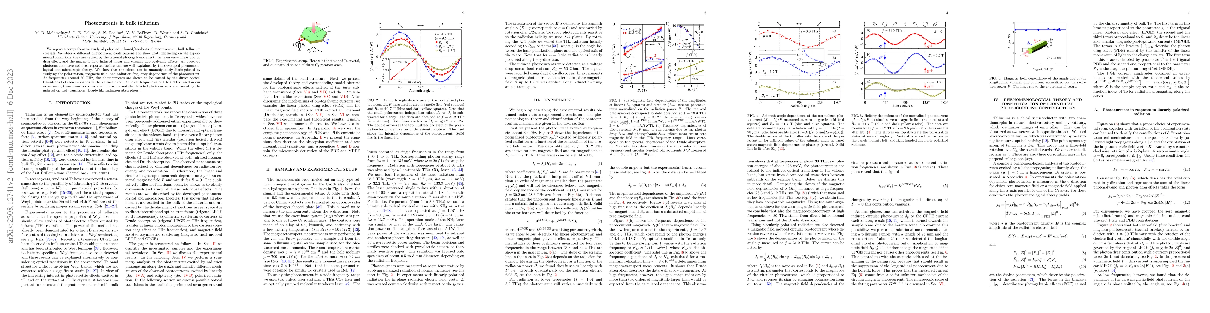 Thumbnail for Photocurrents in bulk tellurium