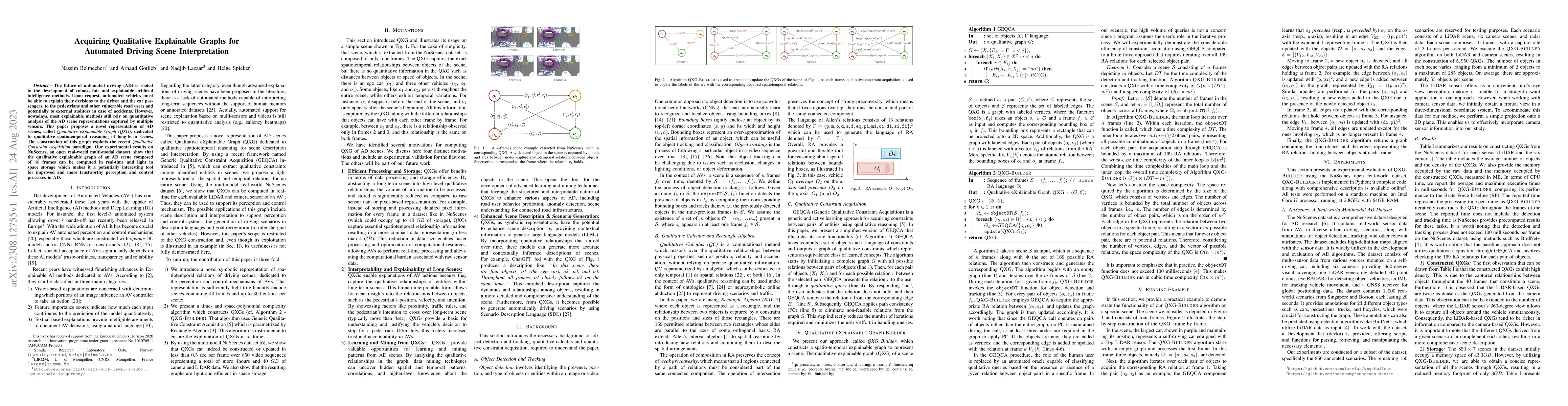 Thumbnail for Acquiring Qualitative Explainable Graphs for Automated Driving Scene
  Interpretation