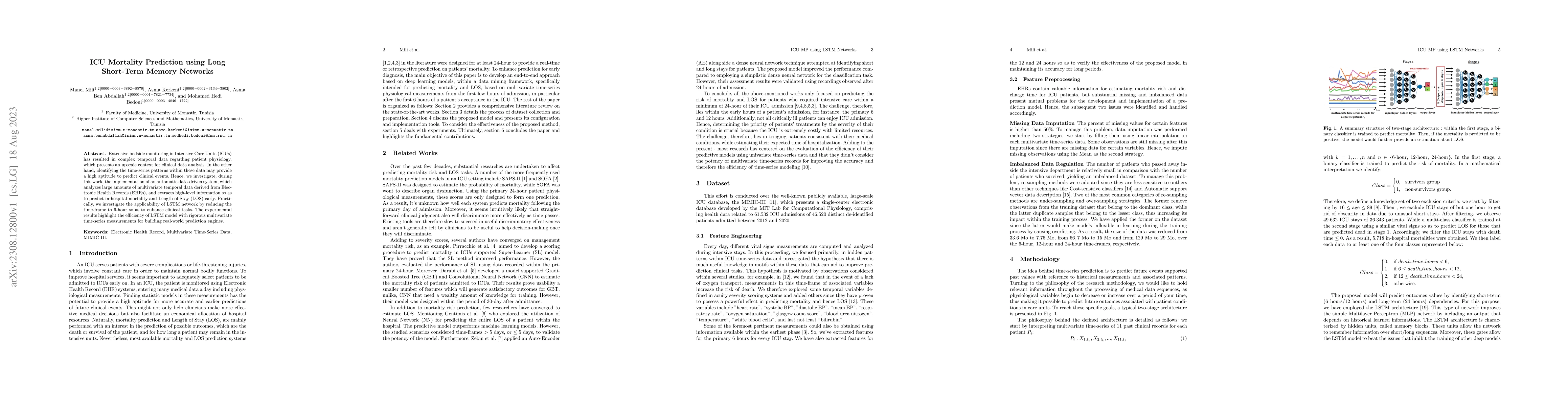 Thumbnail for ICU Mortality Prediction Using Long Short-Term Memory Networks