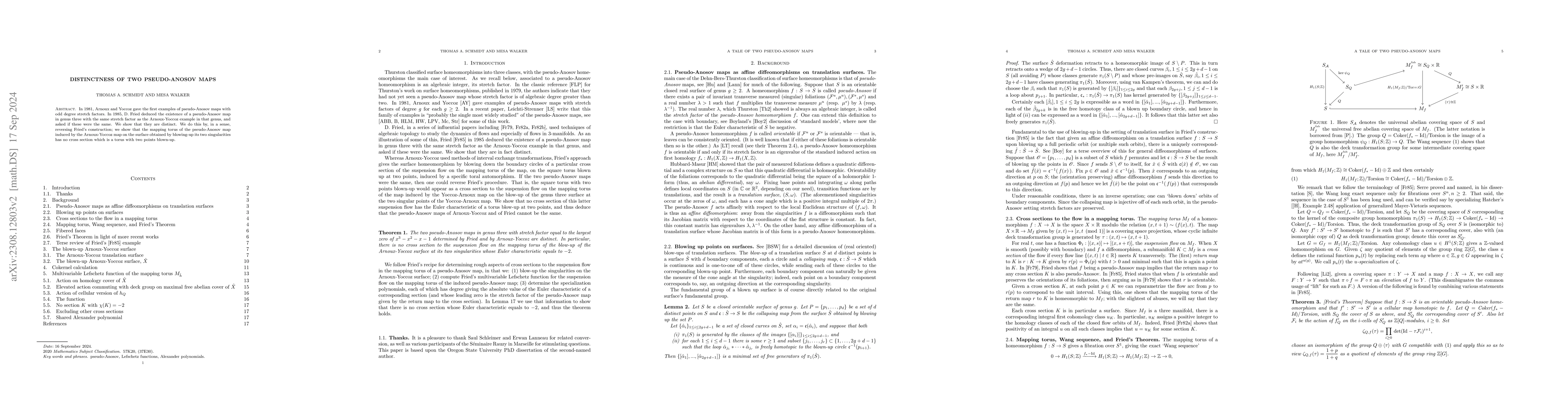 Thumbnail for Distinctness of two pseudo-Anosov maps