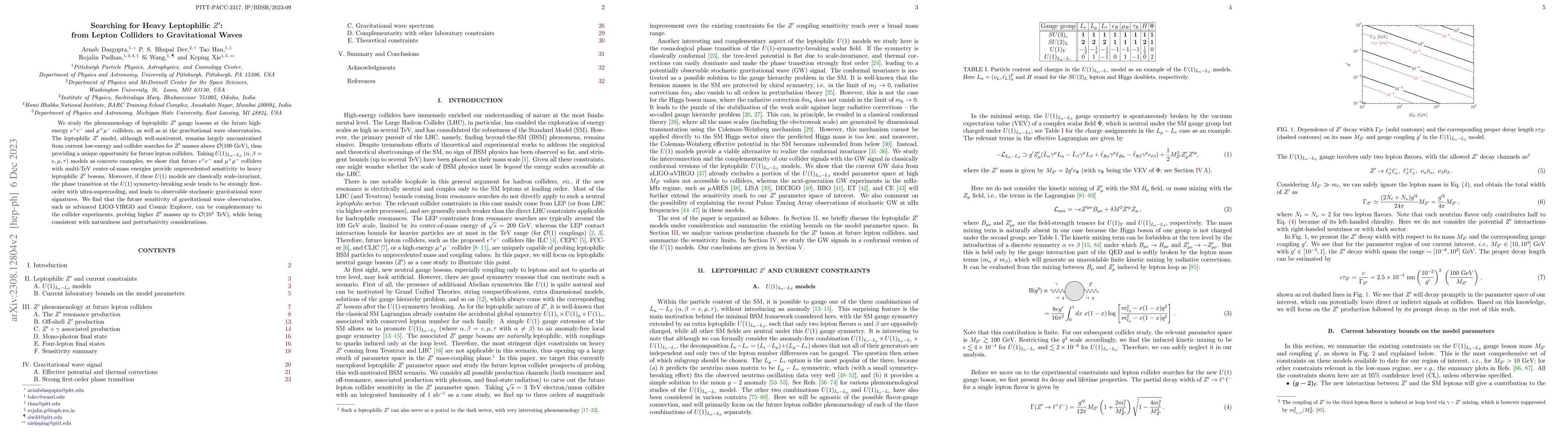Thumbnail for Searching for Heavy Leptophilic $Z'$: from Lepton Colliders to
  Gravitational Waves
