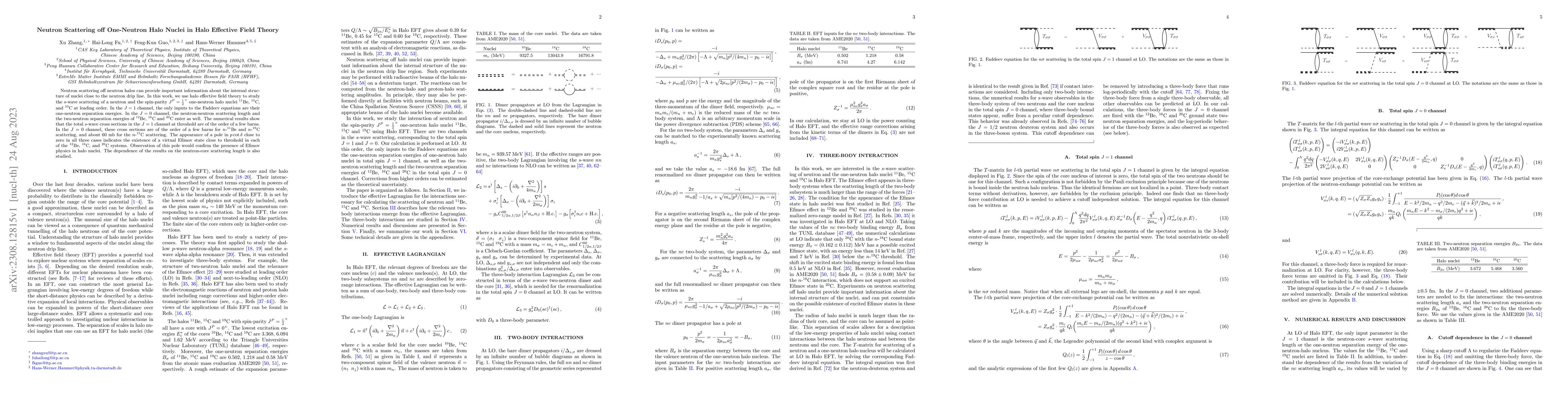 Thumbnail for Neutron Scattering off One-Neutron Halo Nuclei in Halo Effective Field
  Theory