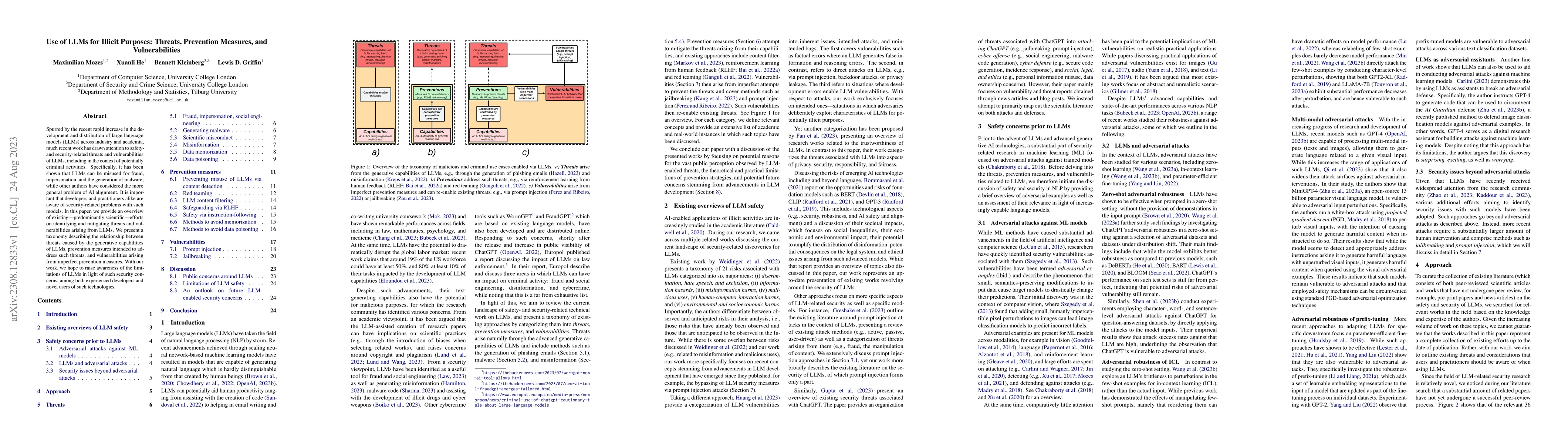 Thumbnail for Use of LLMs for Illicit Purposes: Threats, Prevention Measures, and
  Vulnerabilities