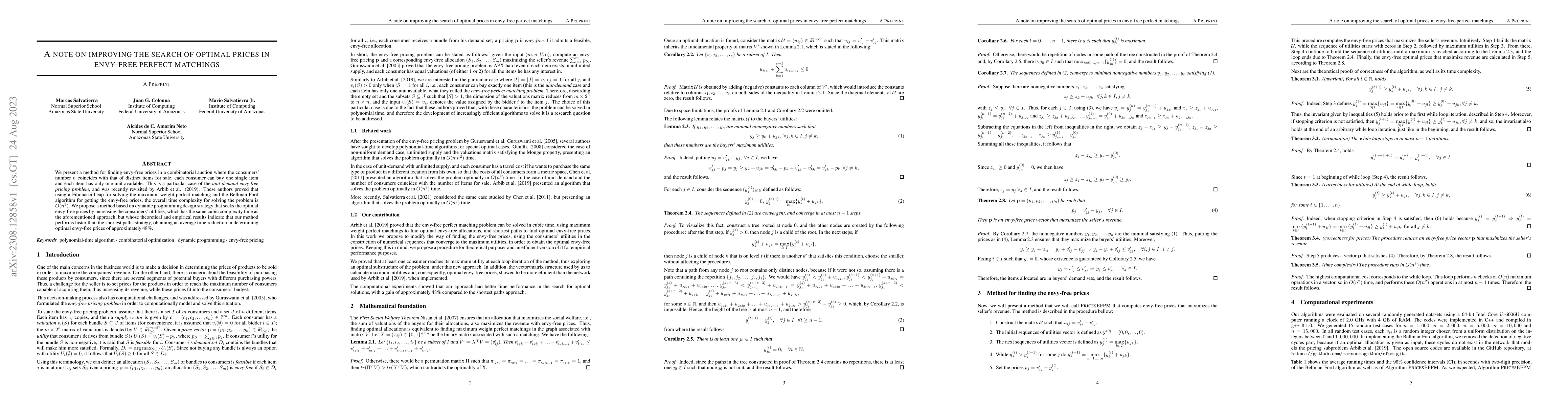 Thumbnail for A note on improving the search of optimal prices in envy-free perfect
  matchings
