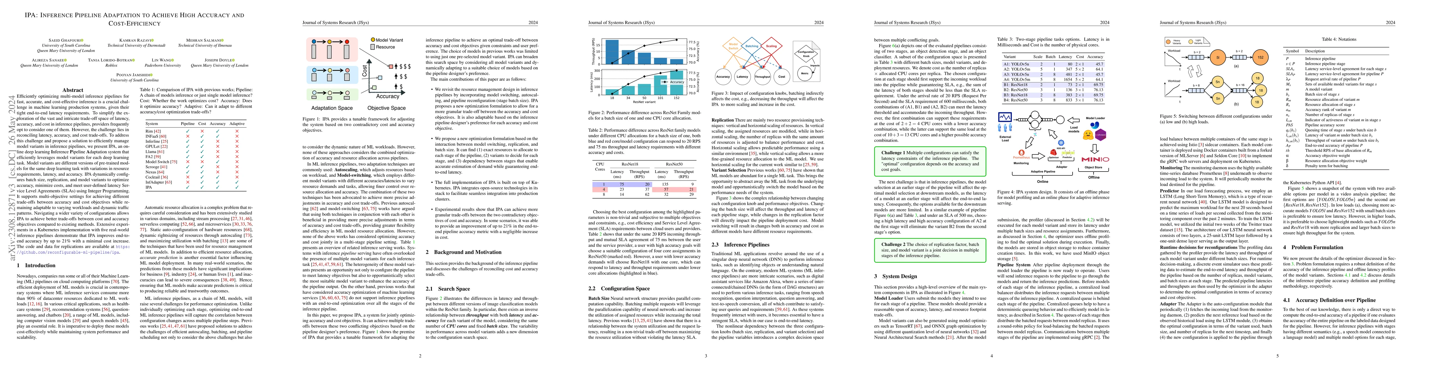 Thumbnail for IPA: Inference Pipeline Adaptation to Achieve High Accuracy and
  Cost-Efficiency