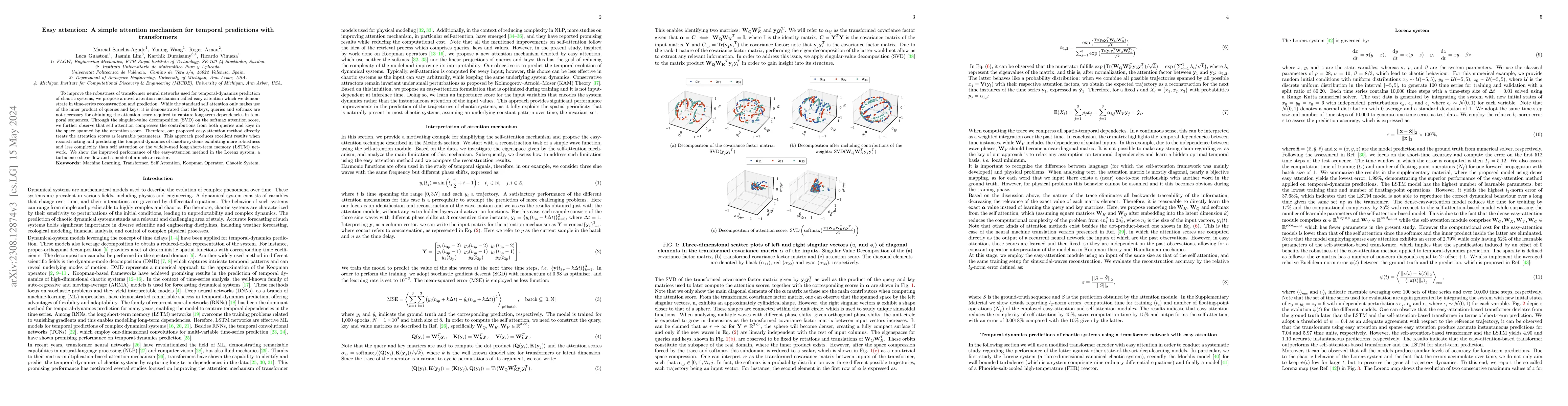 Thumbnail for Easy attention: A simple attention mechanism for temporal predictions
  with transformers