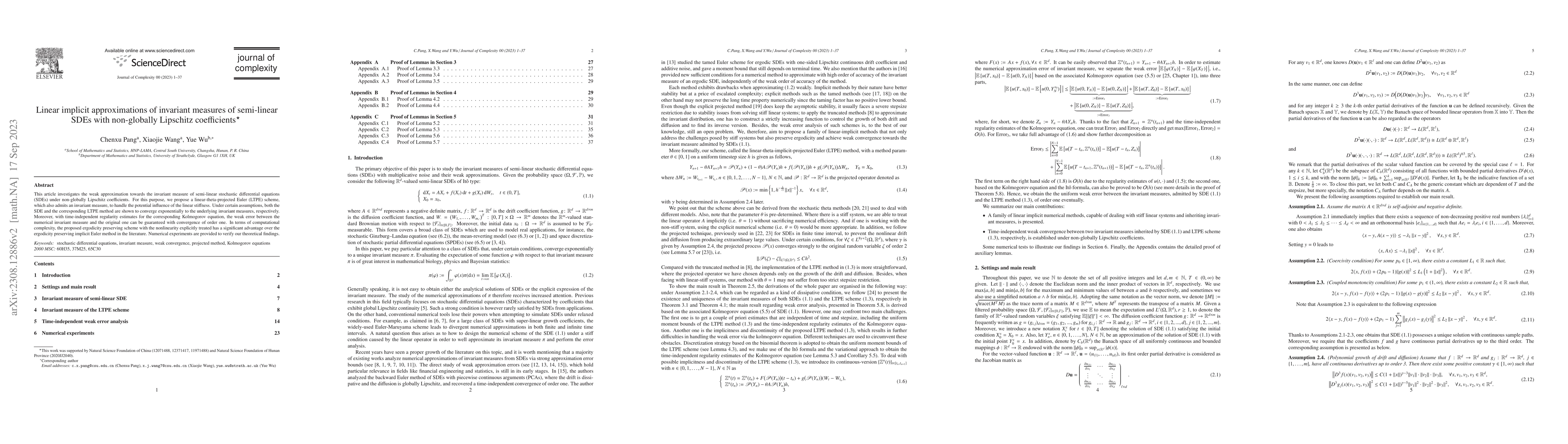 Thumbnail for Linear implicit approximations of invariant measures of semi-linear SDEs
  with non-globally Lipschitz coefficients