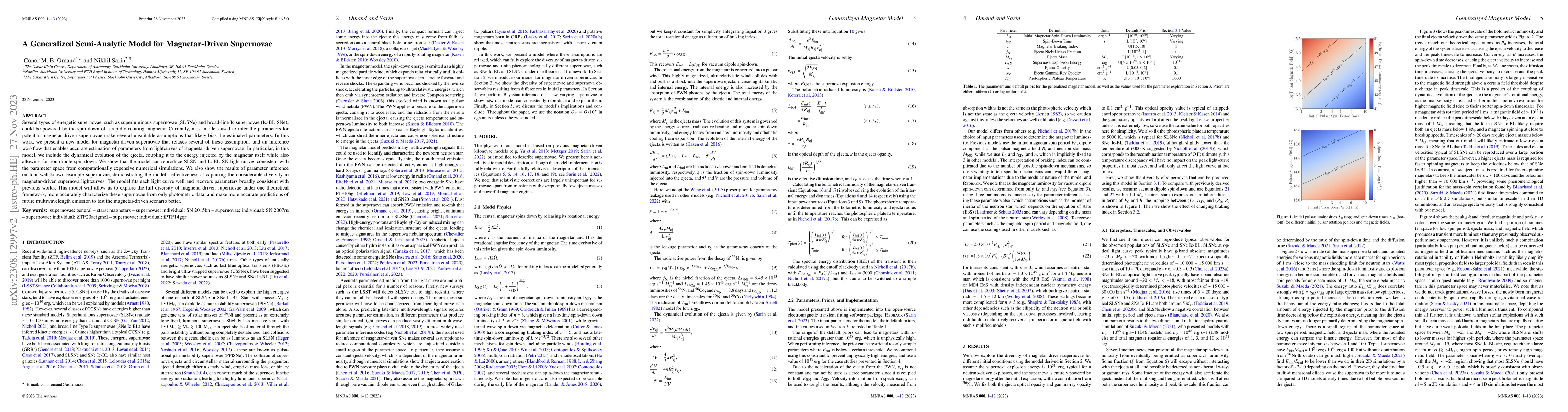 Thumbnail for A Generalized Semi-Analytic Model for Magnetar-Driven Supernovae
