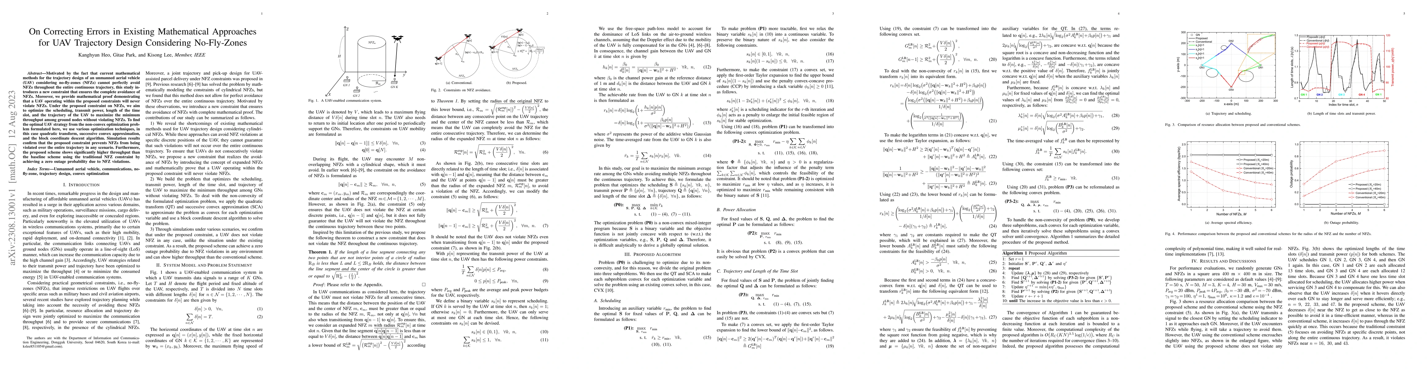 Thumbnail for On Correcting Errors in Existing Mathematical Approaches for UAV
  Trajectory Design Considering No-Fly-Zones