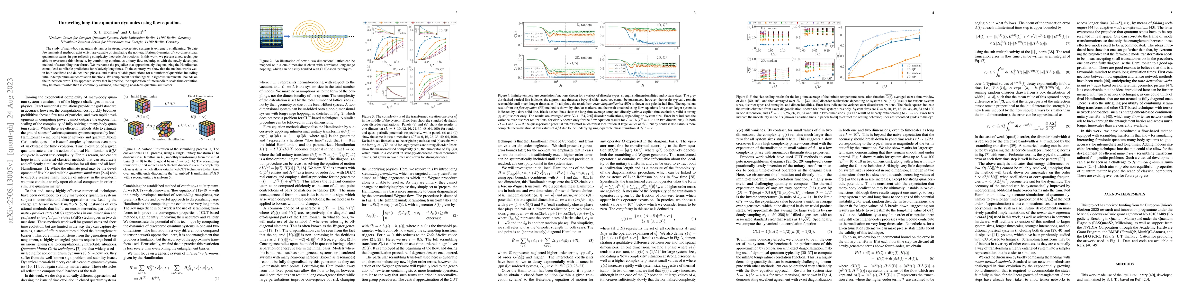 Thumbnail for Unraveling long-time quantum dynamics using flow equations