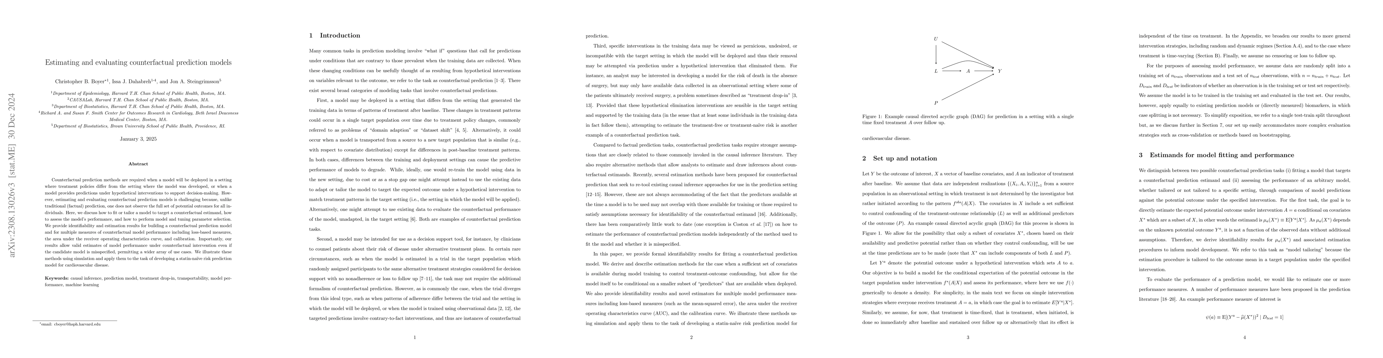 Thumbnail for Assessing model performance for counterfactual predictions