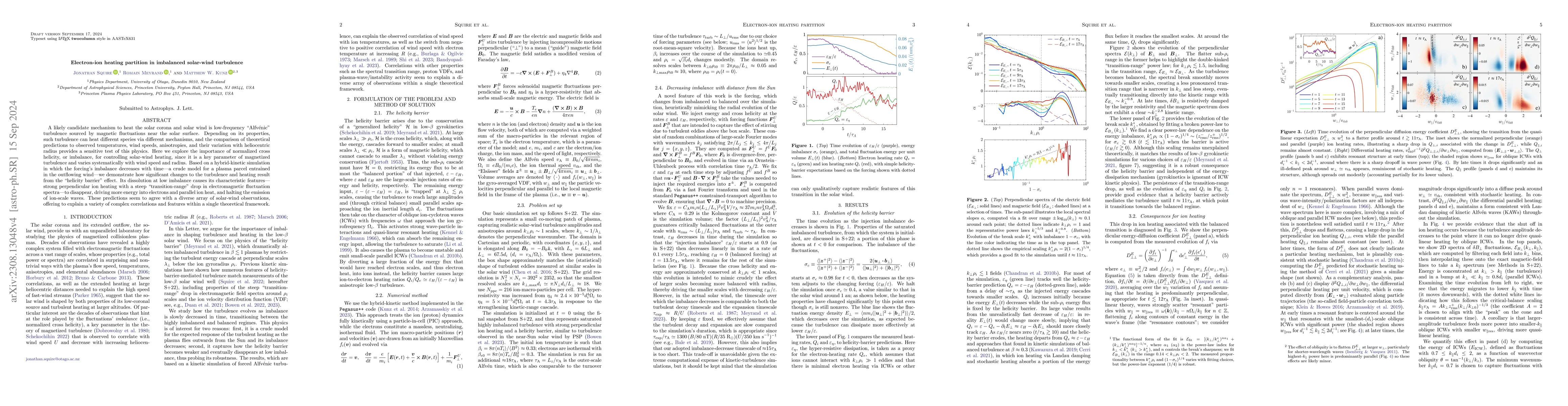 Thumbnail for Electron-ion heating partition in imbalanced solar-wind turbulence