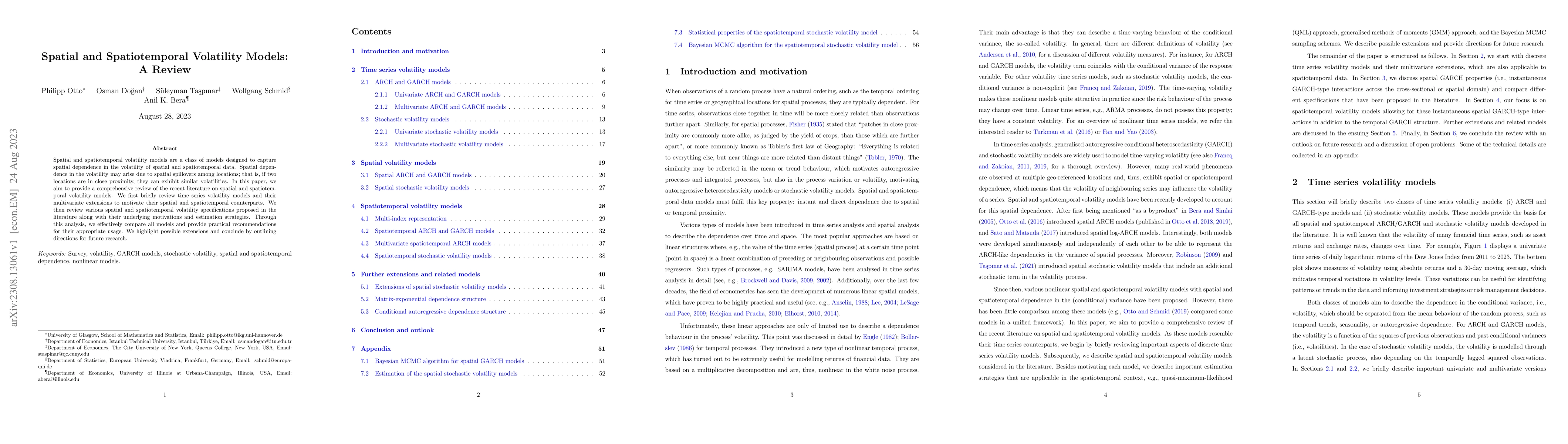 Thumbnail for Spatial and Spatiotemporal Volatility Models: A Review