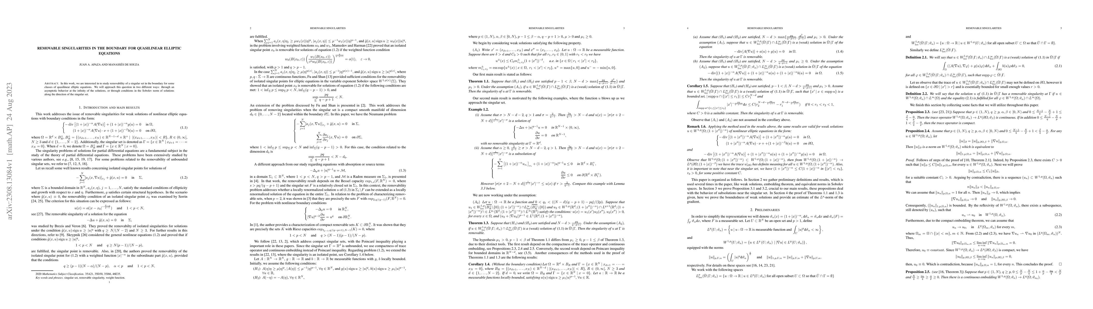 Thumbnail for Removable singularities in the boundary for quasilinear elliptic
  equations