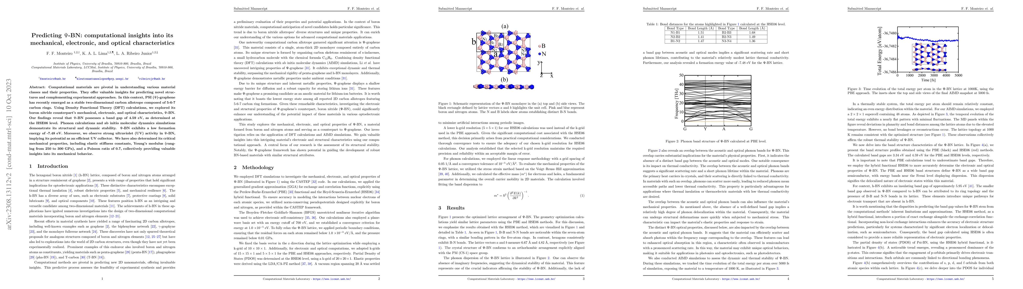 Thumbnail for Predicting Psi-BN: computational insights into its mechanical,
  electronic, and optical characteristics