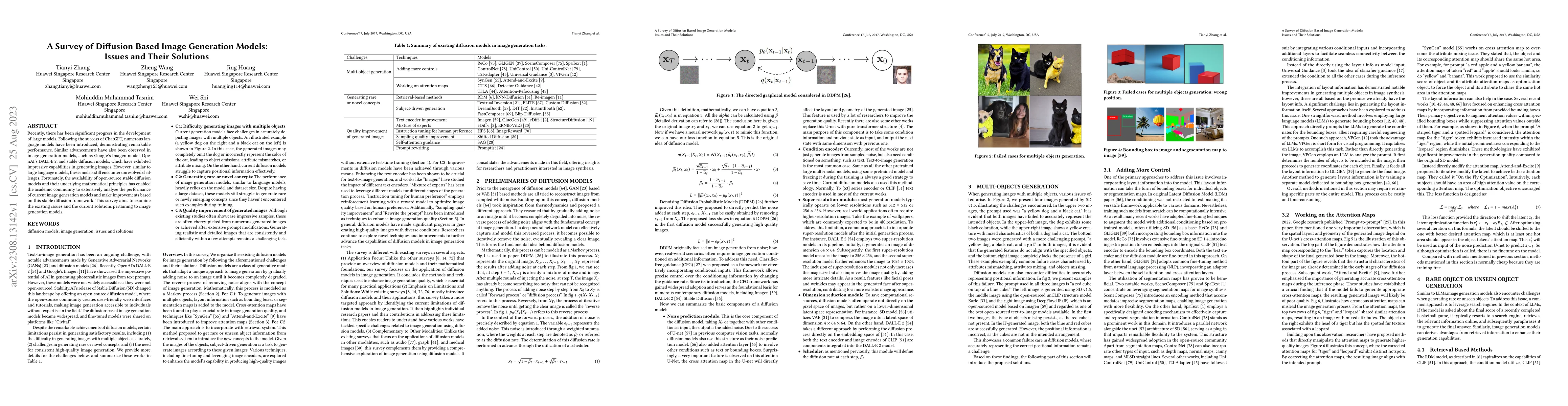 Thumbnail for A Survey of Diffusion Based Image Generation Models: Issues and Their
  Solutions