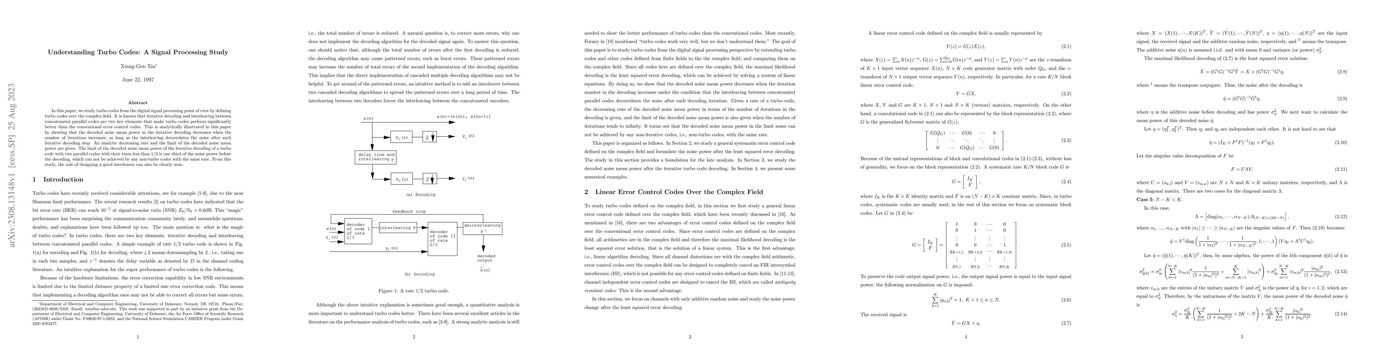 Thumbnail for Understanding Turbo Codes: A Signal Processing Study