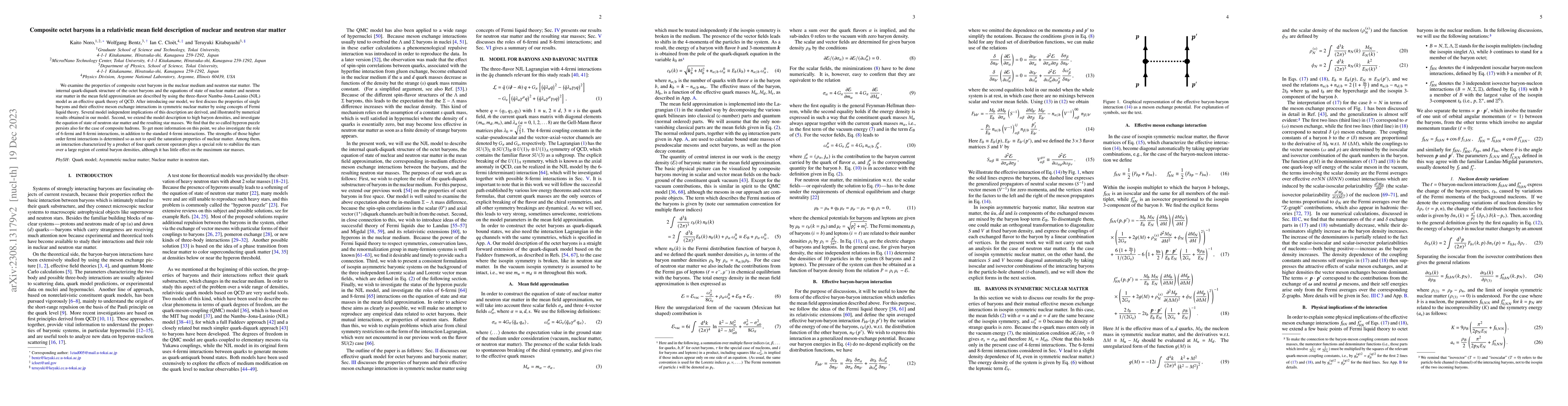 Thumbnail for Composite octet baryons in a relativistic mean field description of
  nuclear and neutron star matter