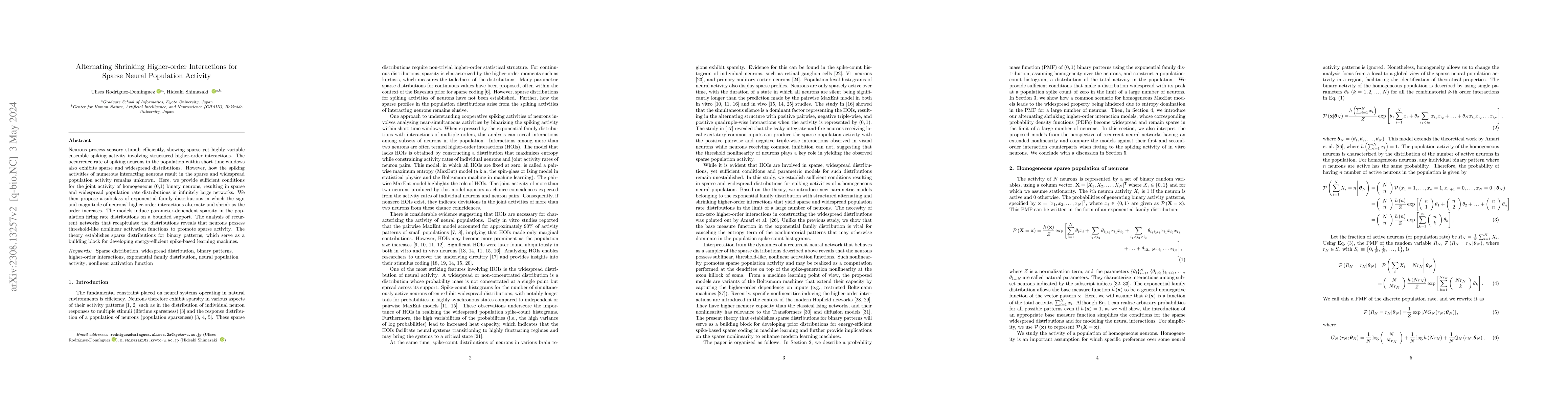 Thumbnail for Alternating Shrinking Higher-order Interactions for Sparse Neural
  Population Activity
