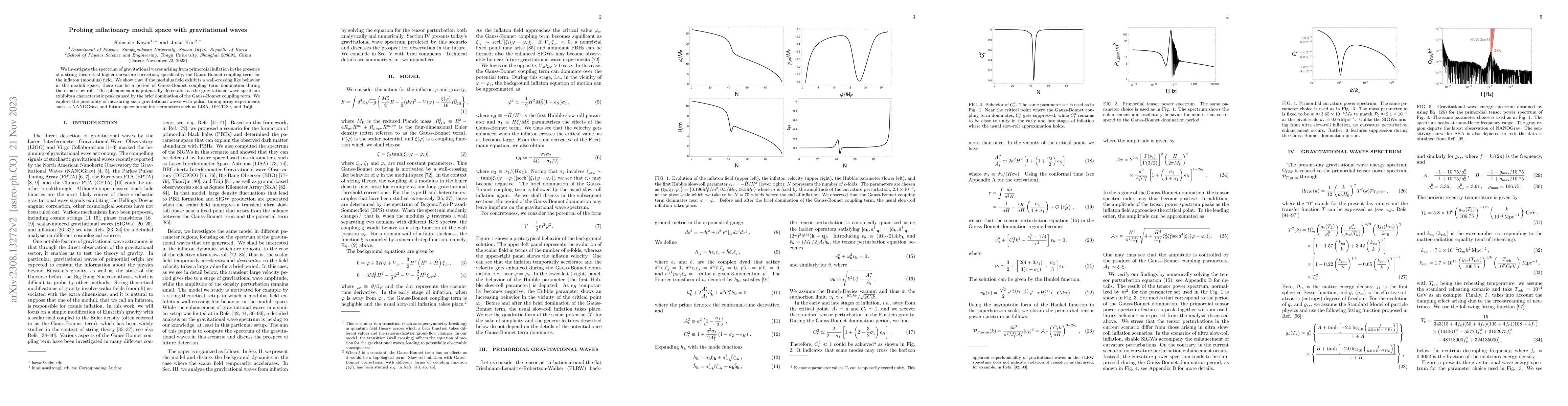 Thumbnail for Probing inflationary moduli space with gravitational waves