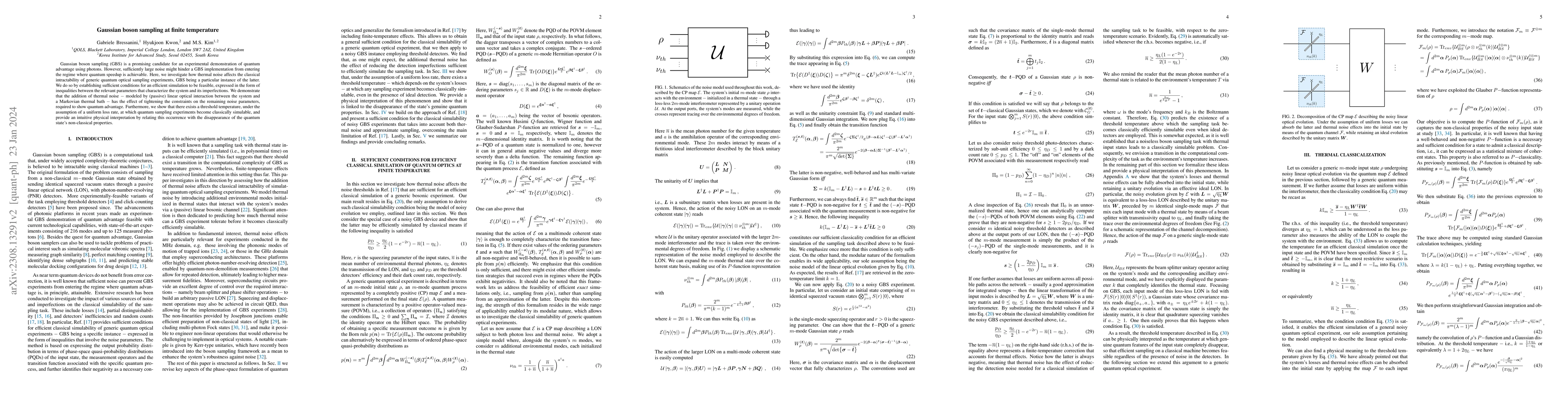 Thumbnail for Gaussian boson sampling at finite temperature