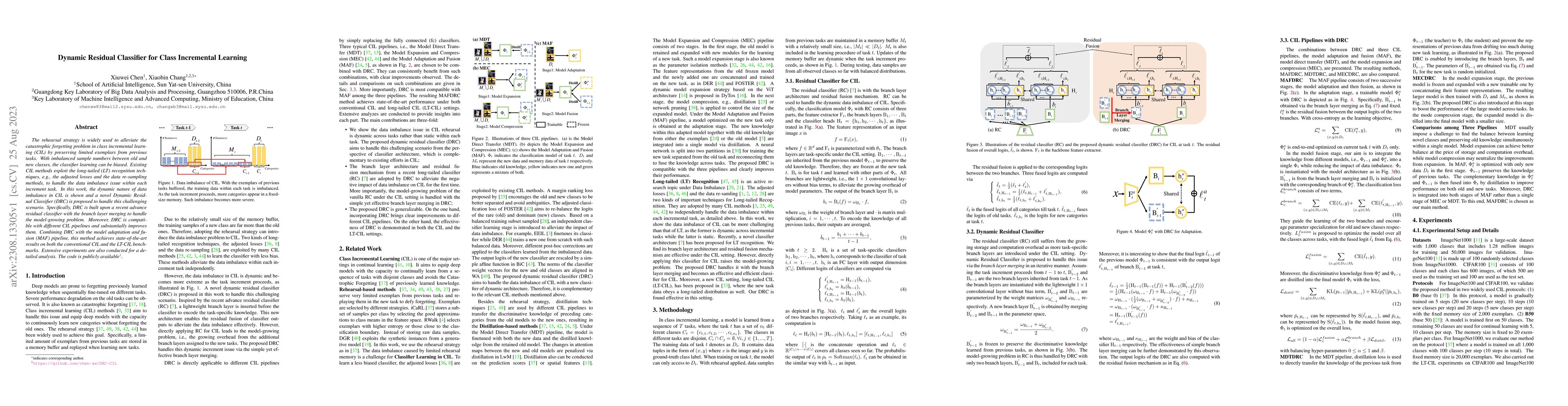 Thumbnail for Dynamic Residual Classifier for Class Incremental Learning