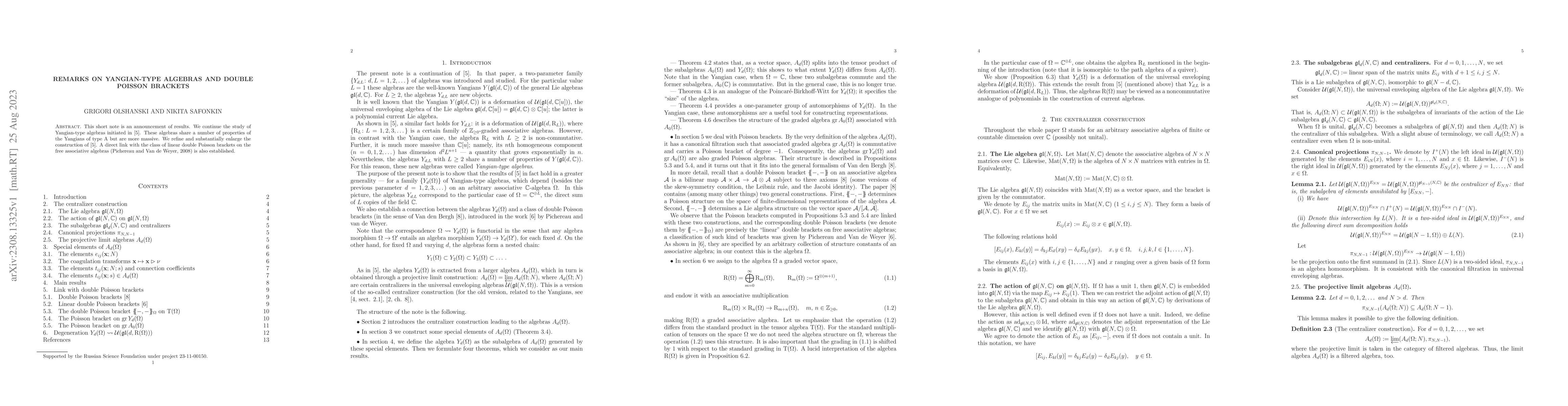 Thumbnail for Remarks on Yangian-type algebras and double Poisson brackets
