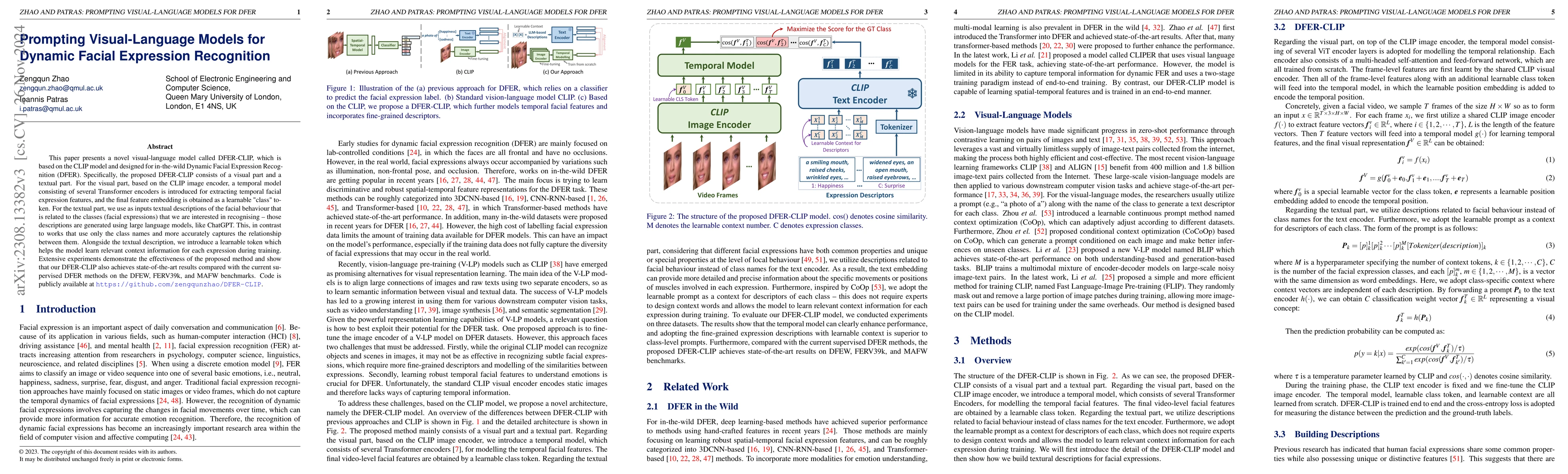 Thumbnail for Prompting Visual-Language Models for Dynamic Facial Expression
  Recognition