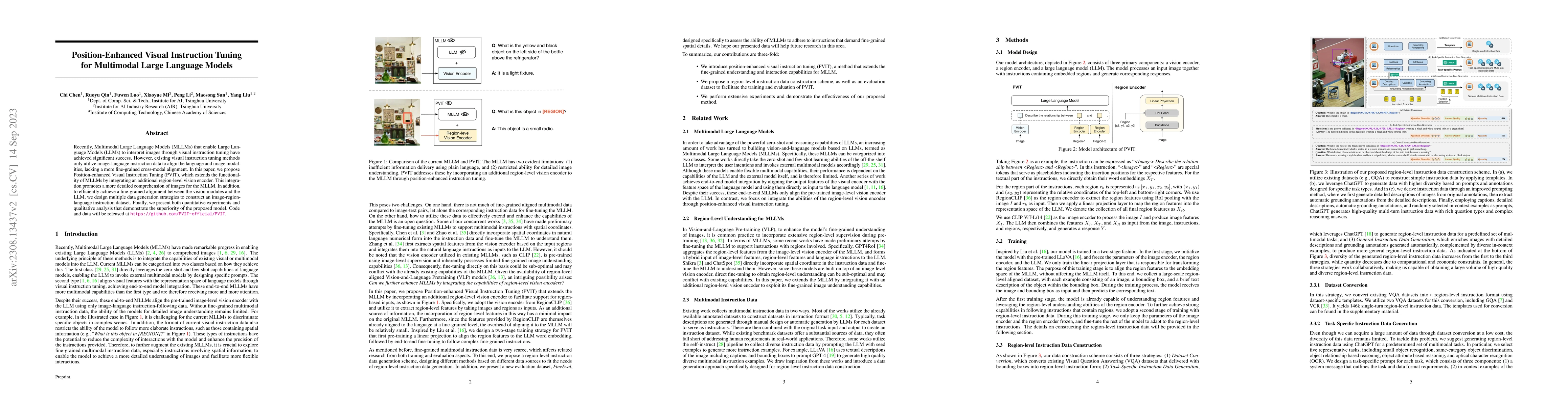 Thumbnail for Position-Enhanced Visual Instruction Tuning for Multimodal Large
  Language Models