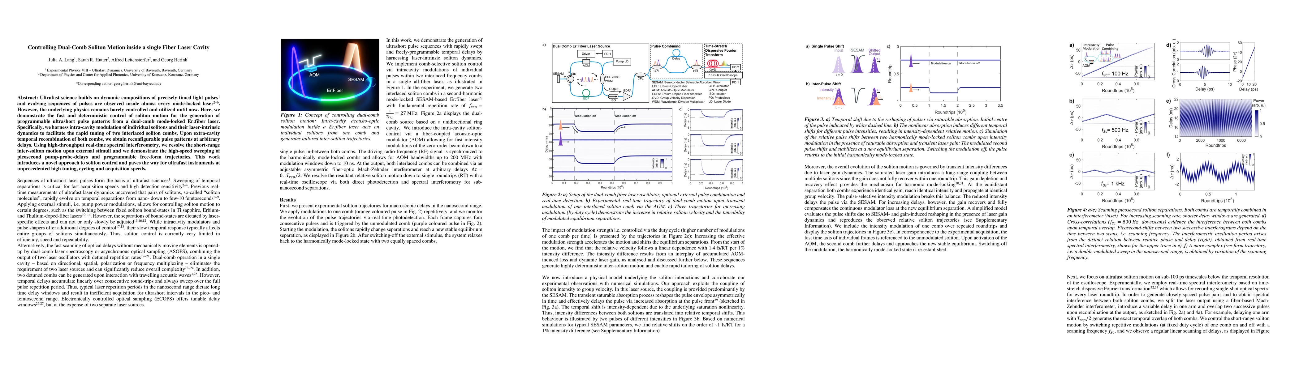 Thumbnail for Controlling Dual-Comb Soliton Motion inside a single Fiber Laser Cavity
