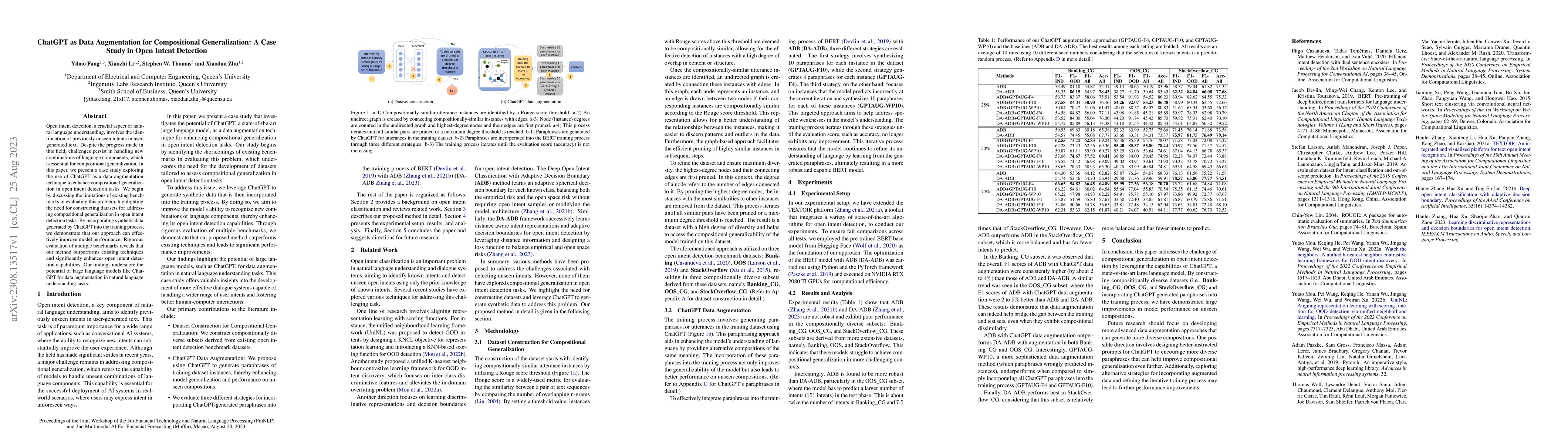 Thumbnail for ChatGPT as Data Augmentation for Compositional Generalization: A Case
  Study in Open Intent Detection