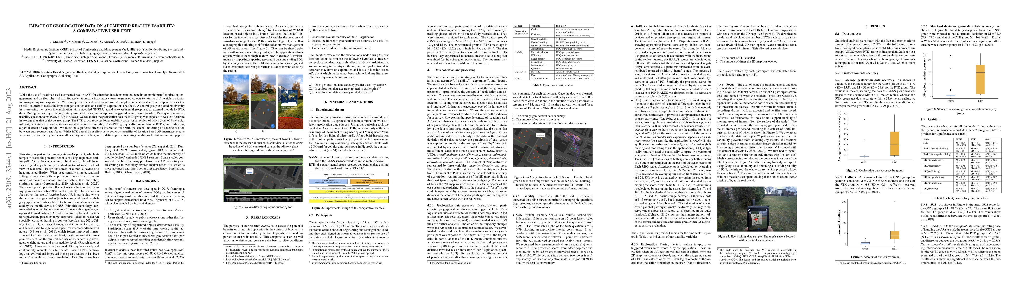 Thumbnail for Impact of geolocation data on augmented reality usability: A comparative
  user test