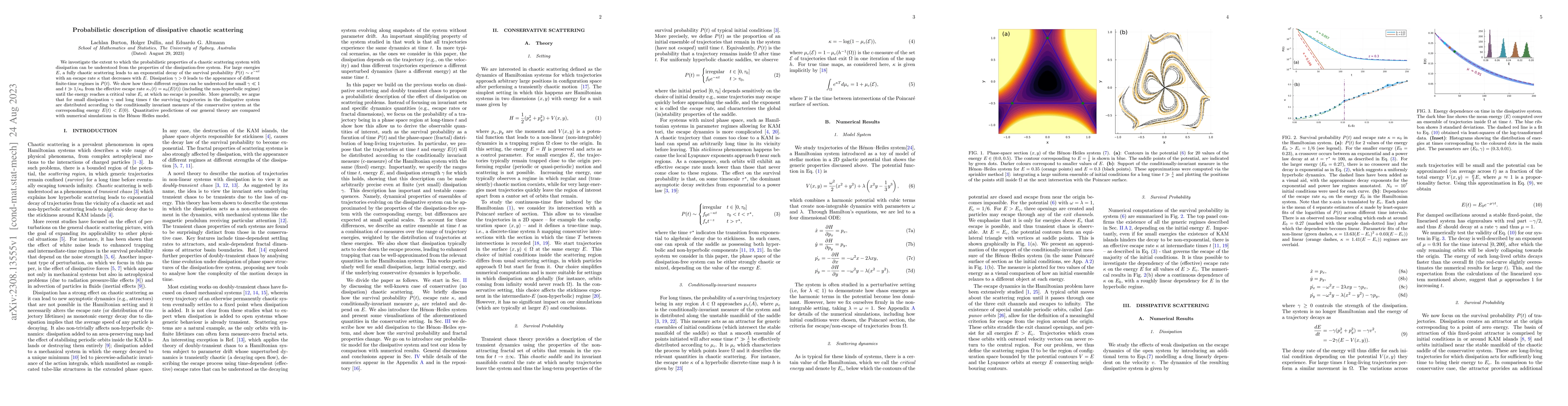 Thumbnail for Probabilistic description of dissipative chaotic scattering
